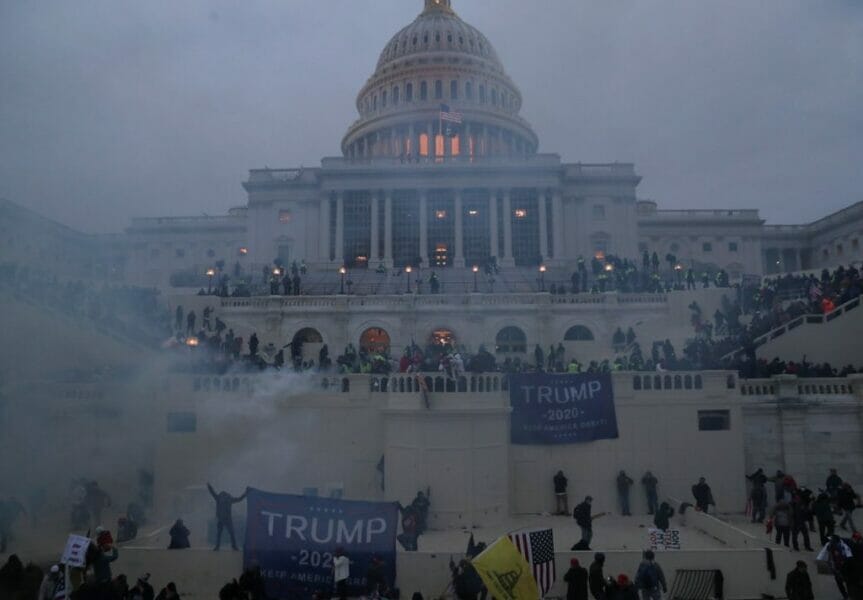 Anti Biden protesters attacked US Capitol 