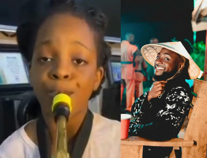Davido gifts little girl N500,000 for doing a Saxophone version of his song ‘JOWO’