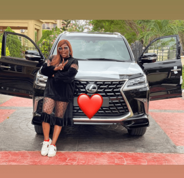 Funke Akindele gifted new SUV car