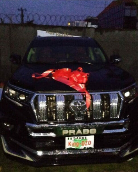 Fans gift Ozo Prado SUV