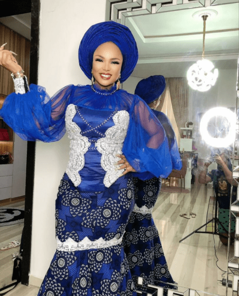 Iyabo Ojo at Tiwa Savage's dad burial