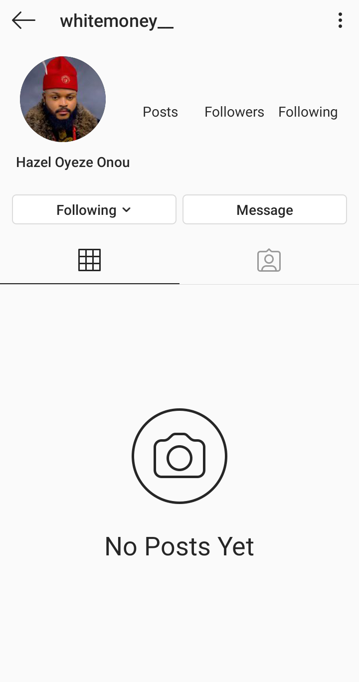 Instagram deletes Whitemoney's account