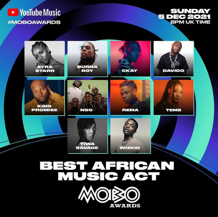 Nominated for MOBO Awards