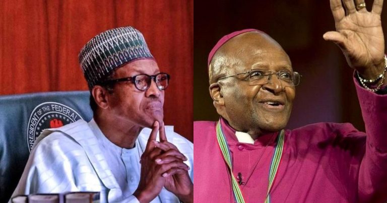 Buhari condoles with South Africa president over death of Desmond Tutu