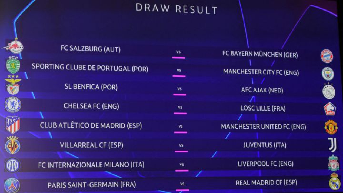 Champions league re-draw