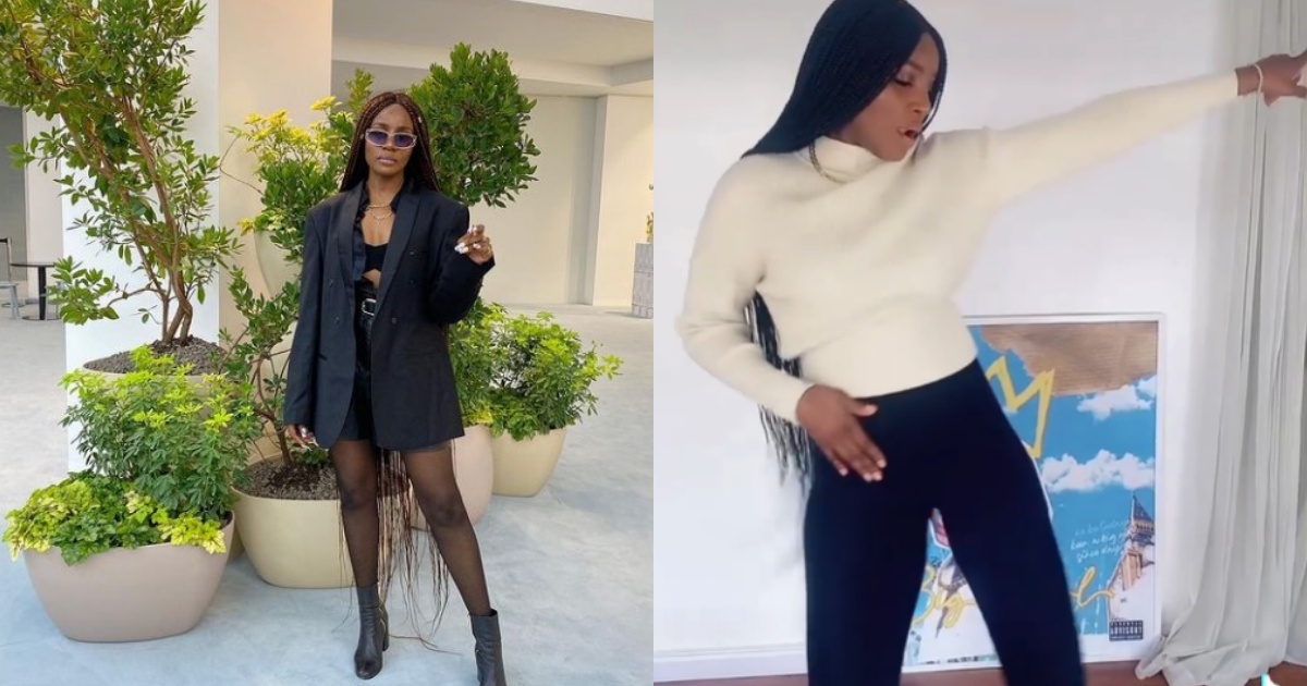 Singer Seyi Shay shows off her growing baby bump