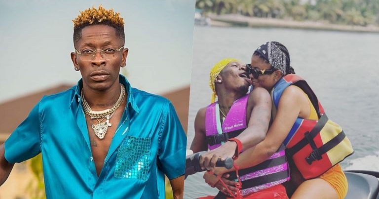Singer Shatta Wale shows off his new girlfriend
