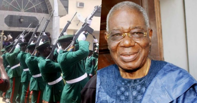 Nigerian Army to honour Ernest Shonekan with 21 gun salute