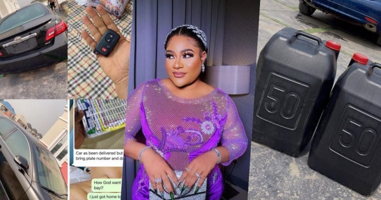 Nkechi Blessing gets new car, 100-litre fuel as birthday gifts