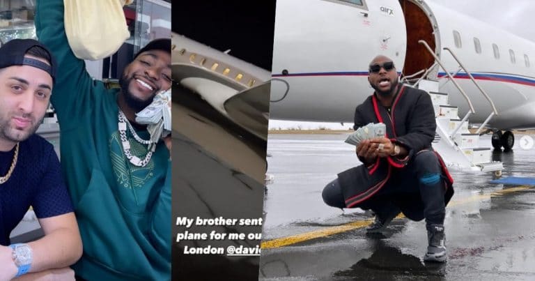 Davido sends private jet to the US to deliver his luxury jewelries in UK