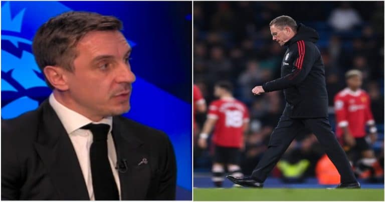 Gary Neville mocks Rangnick for ‘tactical show off ‘ against City
