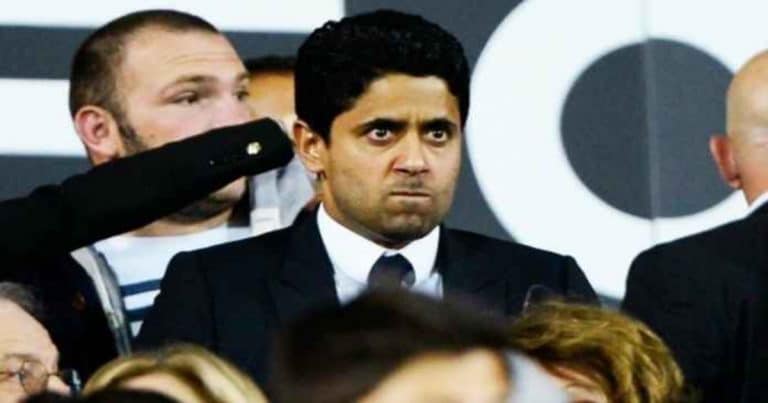 Furious PSG president Al-Khelaifi breaks referee's equipment after UCL exit