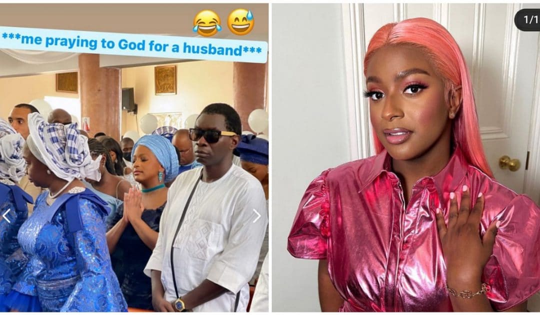 DJ Cuppy praying for husband