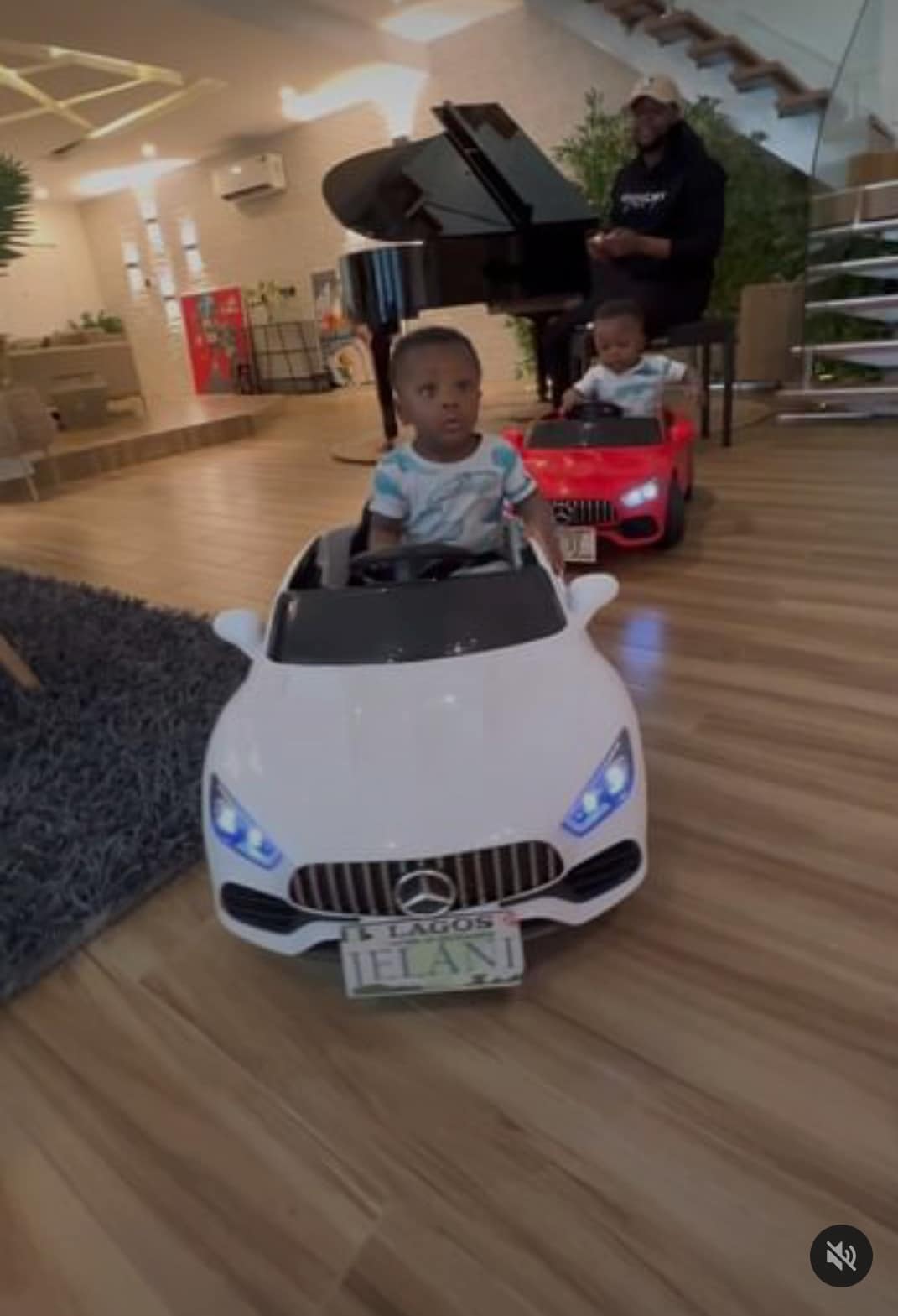 Taaooma gifts Kizz Daniel's twins toy car 