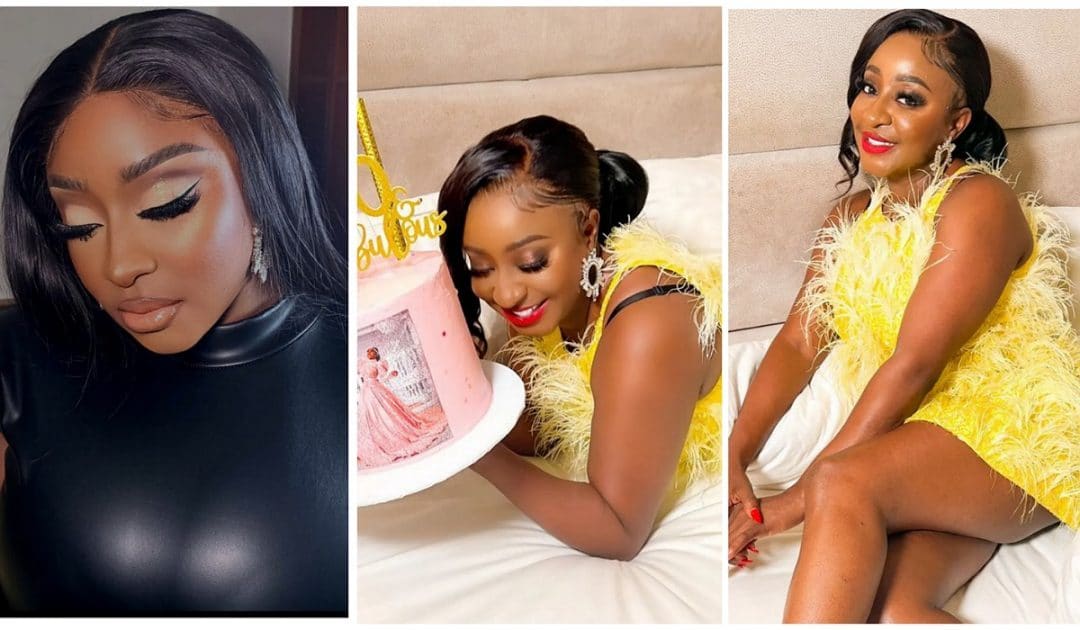 Ini Edo shows off birthday cake