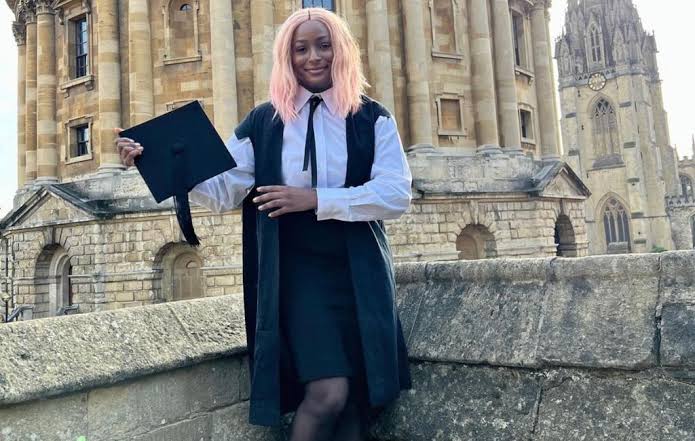 DJ Cuppy with Master's degree