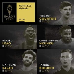 Ballon d’Or 2022: 20-man nominees confirmed