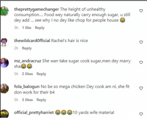 “This one sense dey for her ynash” Reactions as BBNaija’s Rachel adds sugar to boiling rice (Video)