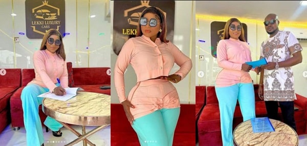 “Working with the good brands gladdens my heart” – Actress, Destiny Etiko shares excitement as she bags multimillion naira ambassadorial deal with Popular Car brand (Photos)