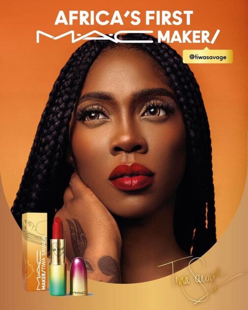 Tiwa Savage brand ambassador for MAC lipstick 
