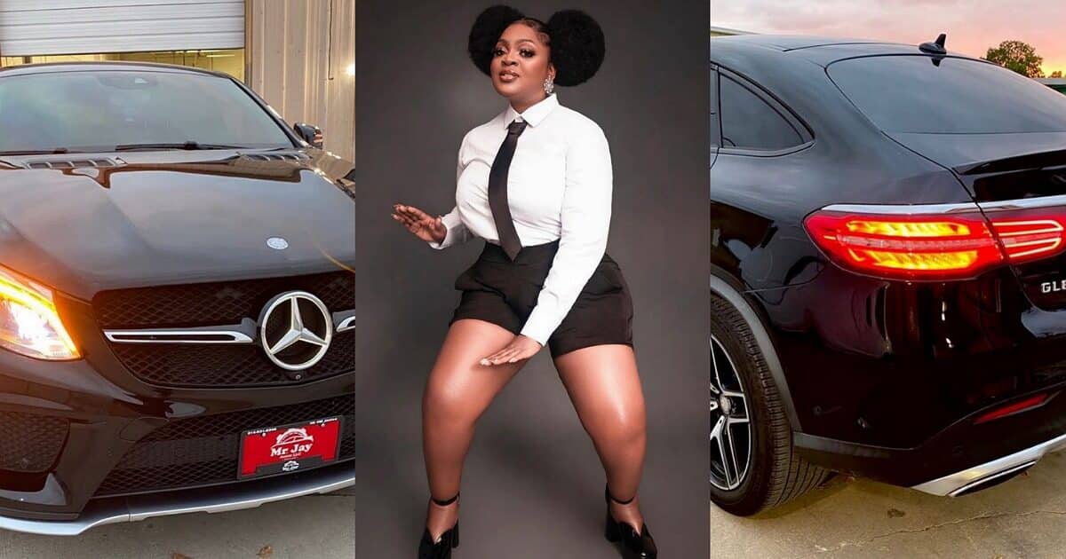 Eniola Badmus buys new Mercedes Benz