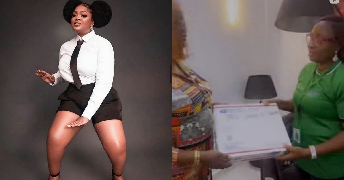 Eniola Badmus receives birthday present