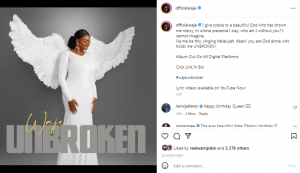 Who Am I Without You – Singer, Waje Grateful To God, Releases New Gospel Song On Her Birthday (Photos)